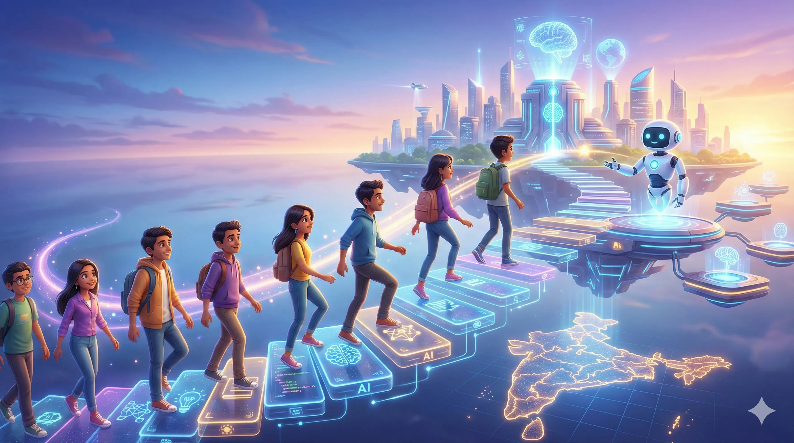 Abstract background representing knowledge and technology